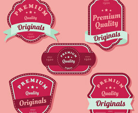Retro Label Vector Pack
