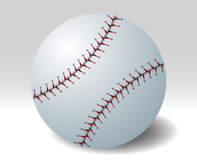 Realistic Vector Baseball Isolated On Background