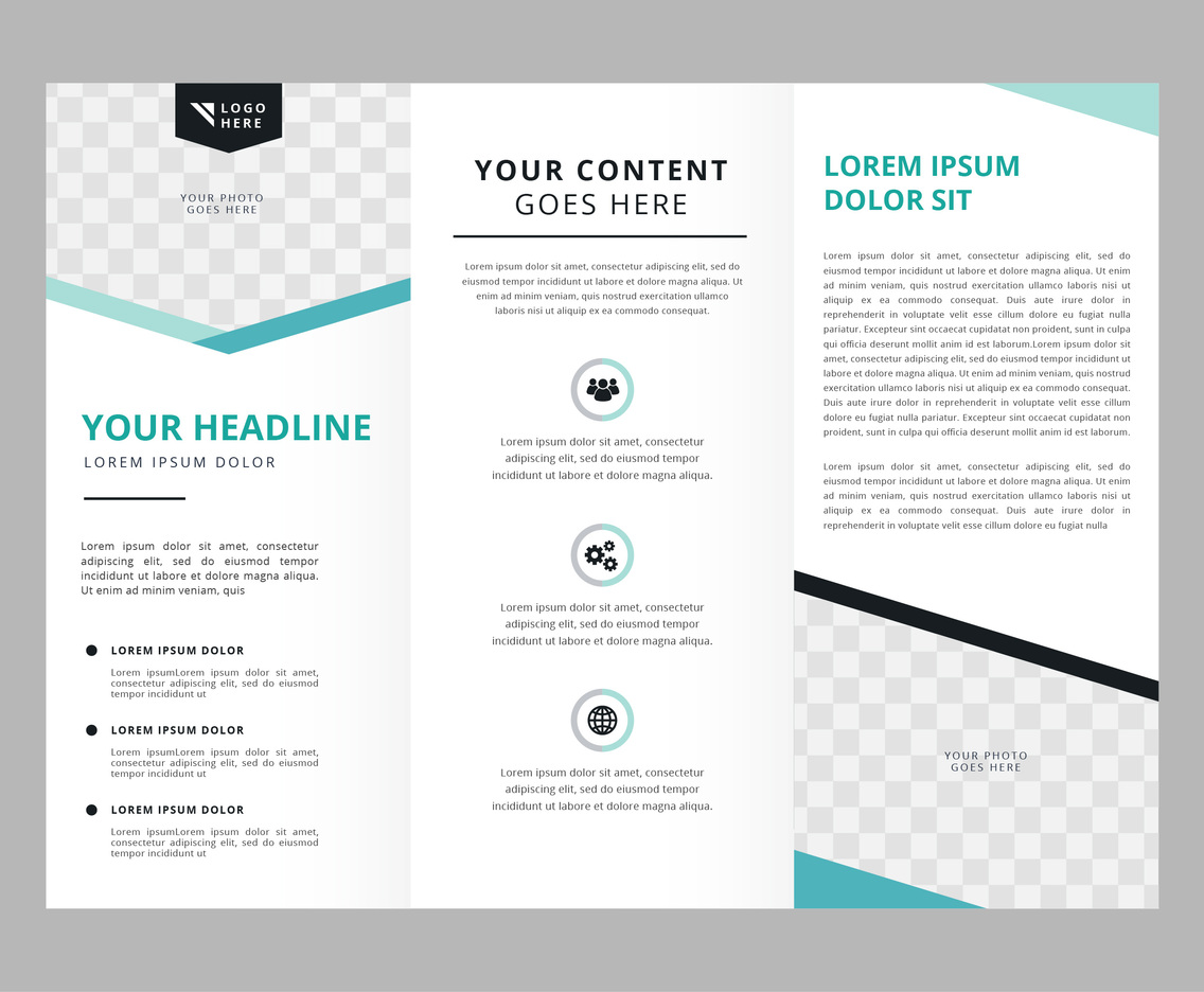 Professional Brochure Vector Template