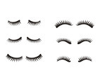 eyelashes clipart set