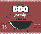 Retro Barbecue Party Poster