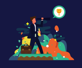 Corporate Goals Vector