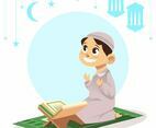 Muslim Child Praying