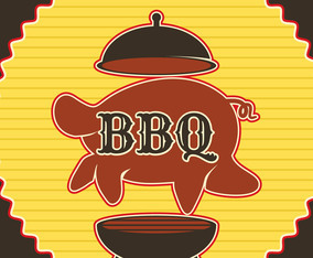 retro bbq poster