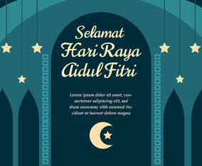 Hari Raya Vector