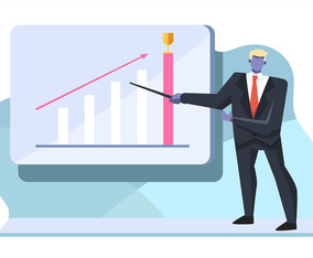 Corporate Goals Vector