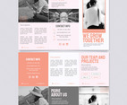 Vector Pastel Colors Trifold Brochure Template