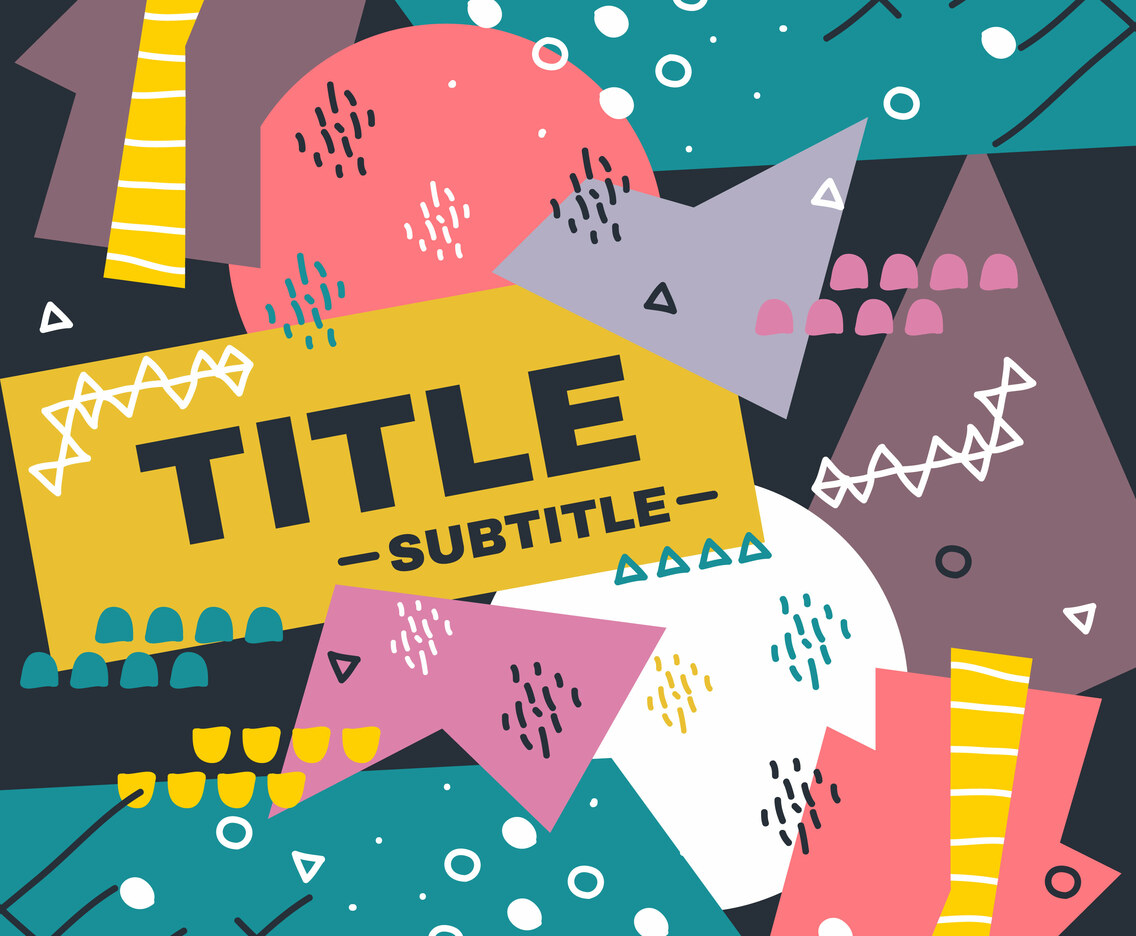 Abstract Poster Design Vector