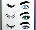 False Eyelashes Styles Vector Pack