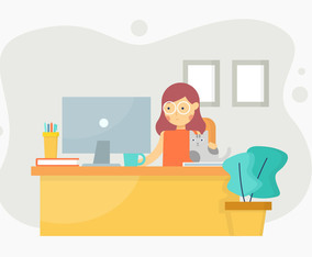 Women in Office Vector