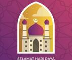 Modern Selamat Hari Raya Eid Mubarak Greetings