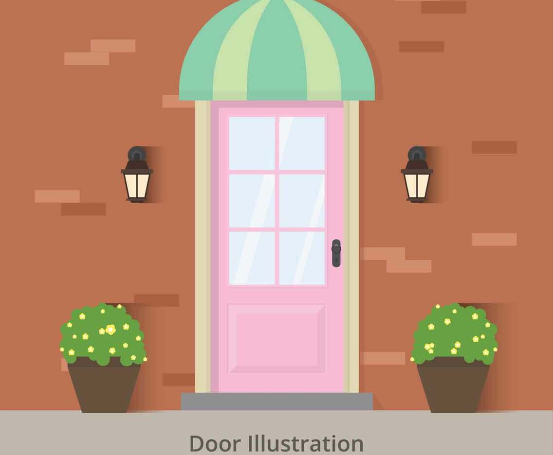 Door Vector Illustration