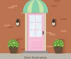 Door Vector Illustration