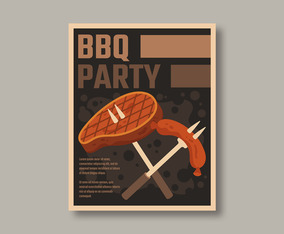 Retro Bbq Poster