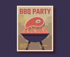 Retro Bbq Poster