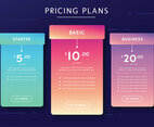 Pricing Plans Vector Design