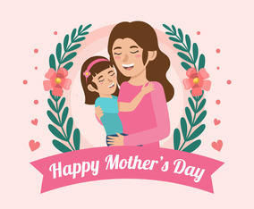 Happy Mother's Day Illustration