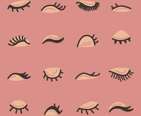 Doodled Eyelashes