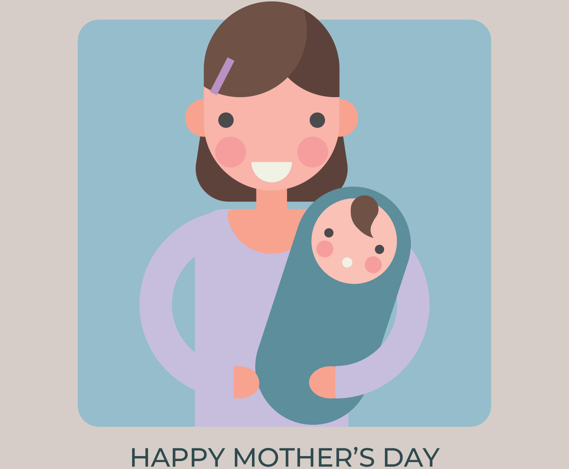 Flat Illustration Of a Mother