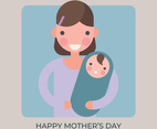 Flat Illustration Of a Mother
