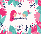 Colorful Mother's Day Drawing