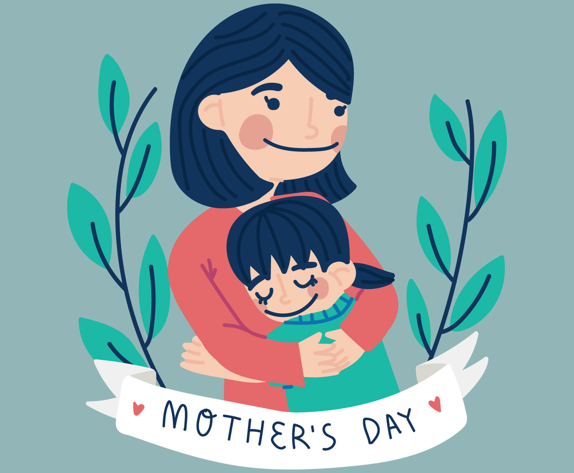 Cute Mother and Daughter