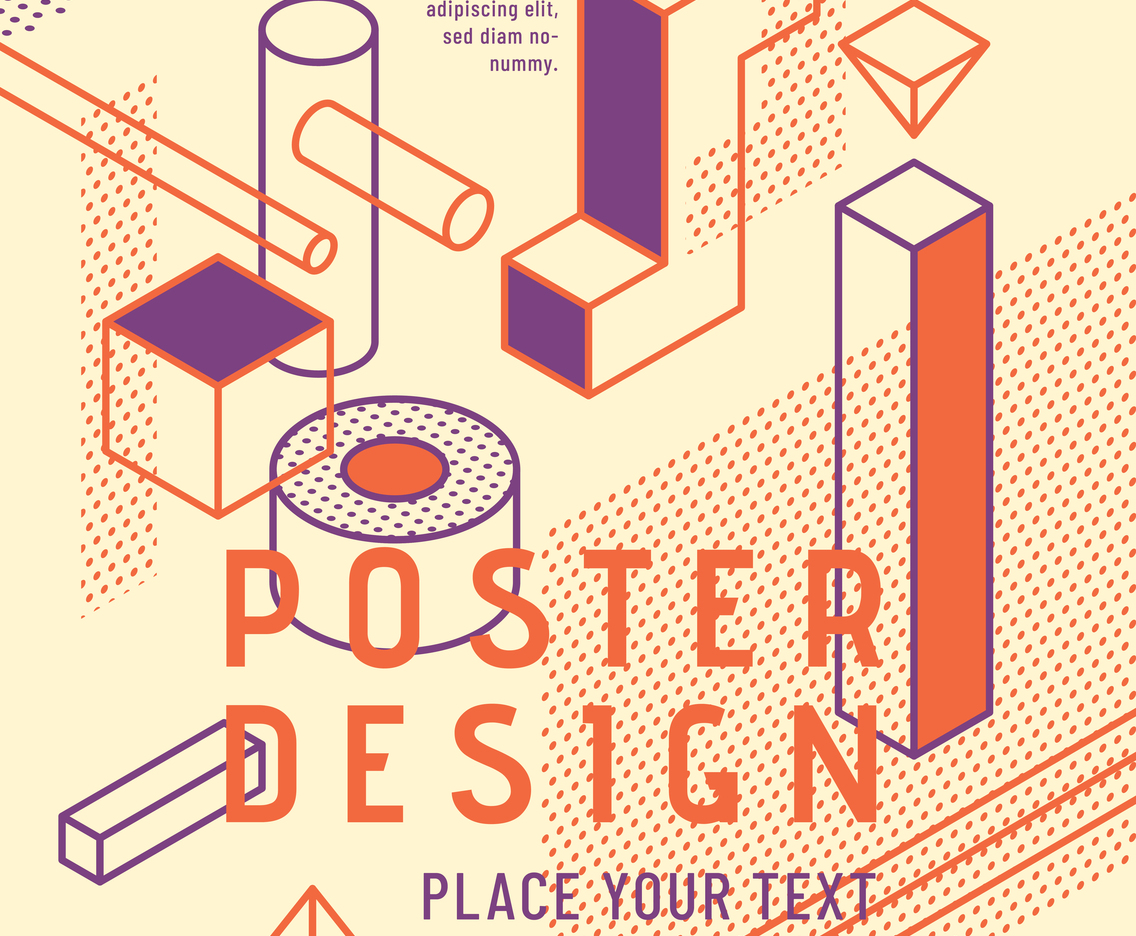 Geometric poster design