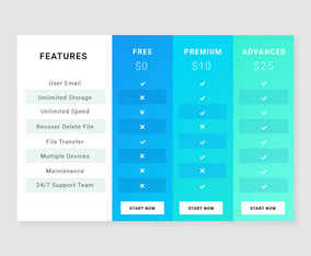 Simple Pricing Table
