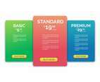Pricing Table Vector Illustration