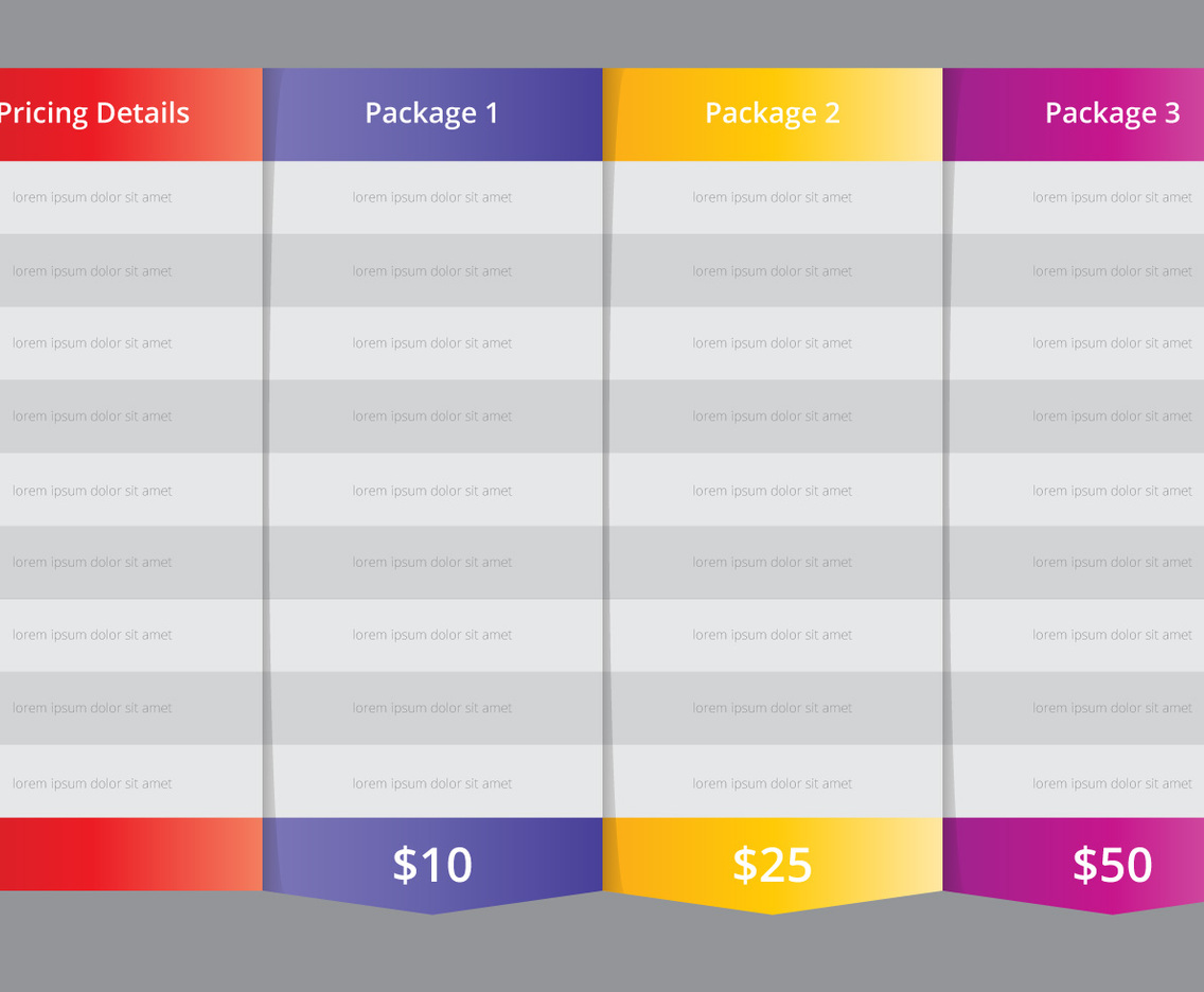 Pricing Table