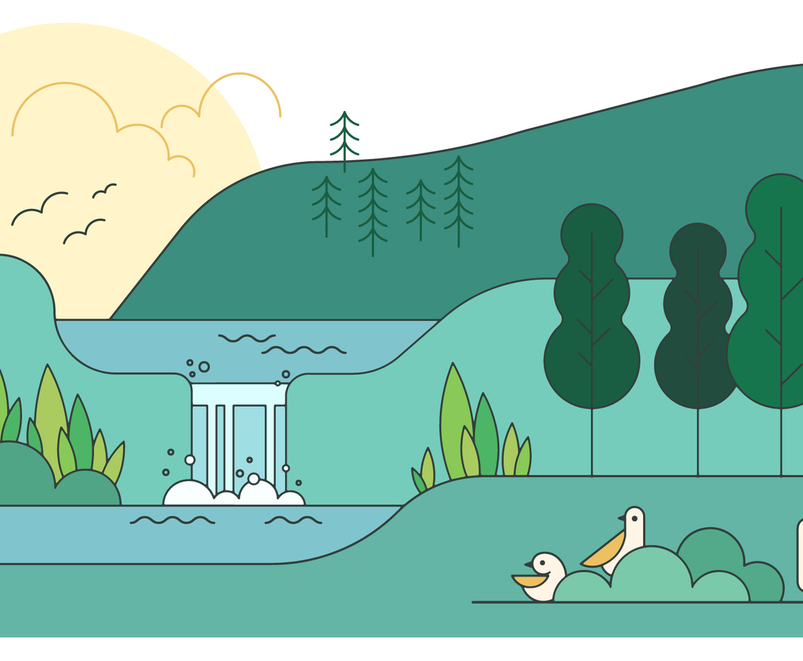 Waterfall Vector