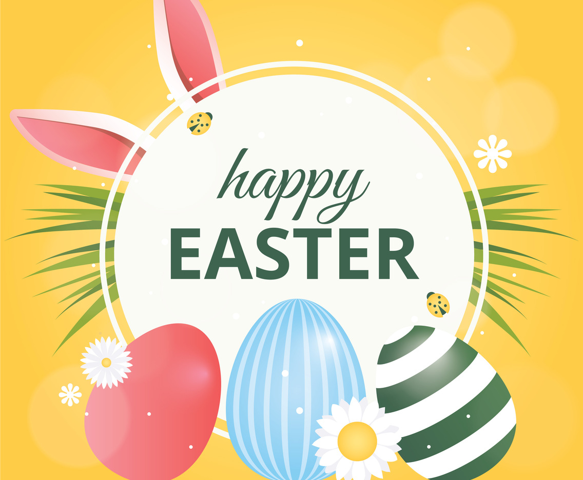 Vector Easter Greeting Card Design
