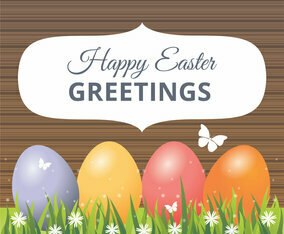 Vector Easter Greeting Card Design