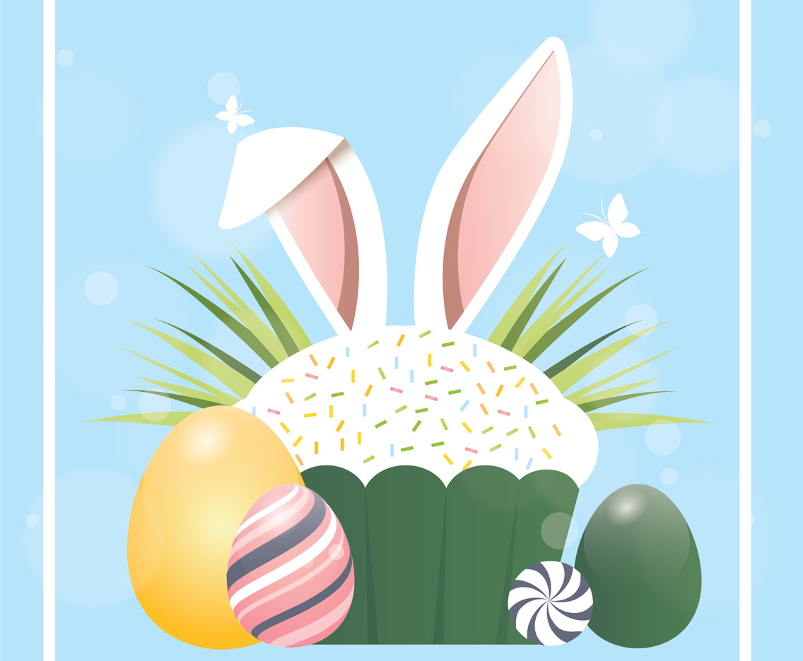 Vector Easter Greeting Card Design