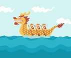 Dragon Boat Festival Vector Illustration