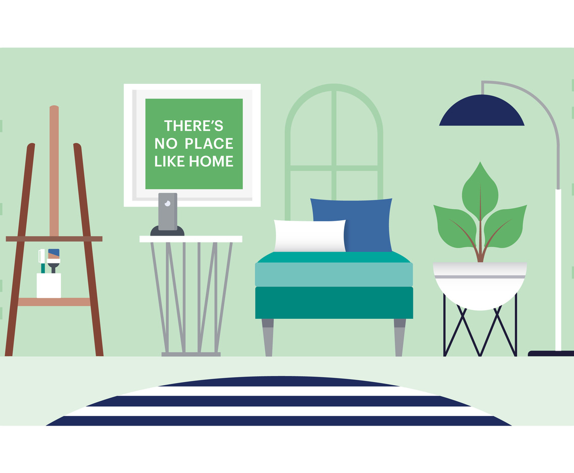 Vector Designer Room Illustration