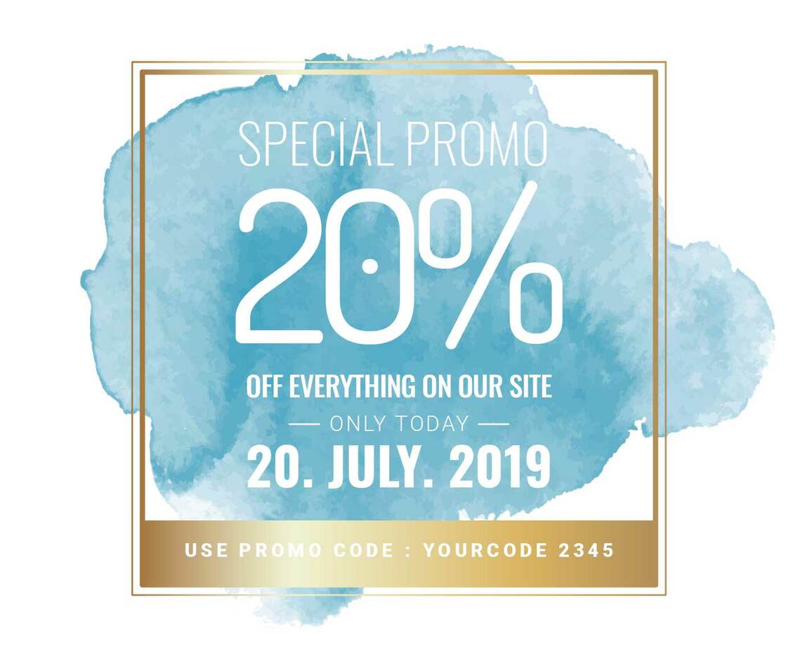 Vector Gold and Watercolor Social Media Post