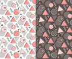 Vector Memphis Style Seamless Patterns