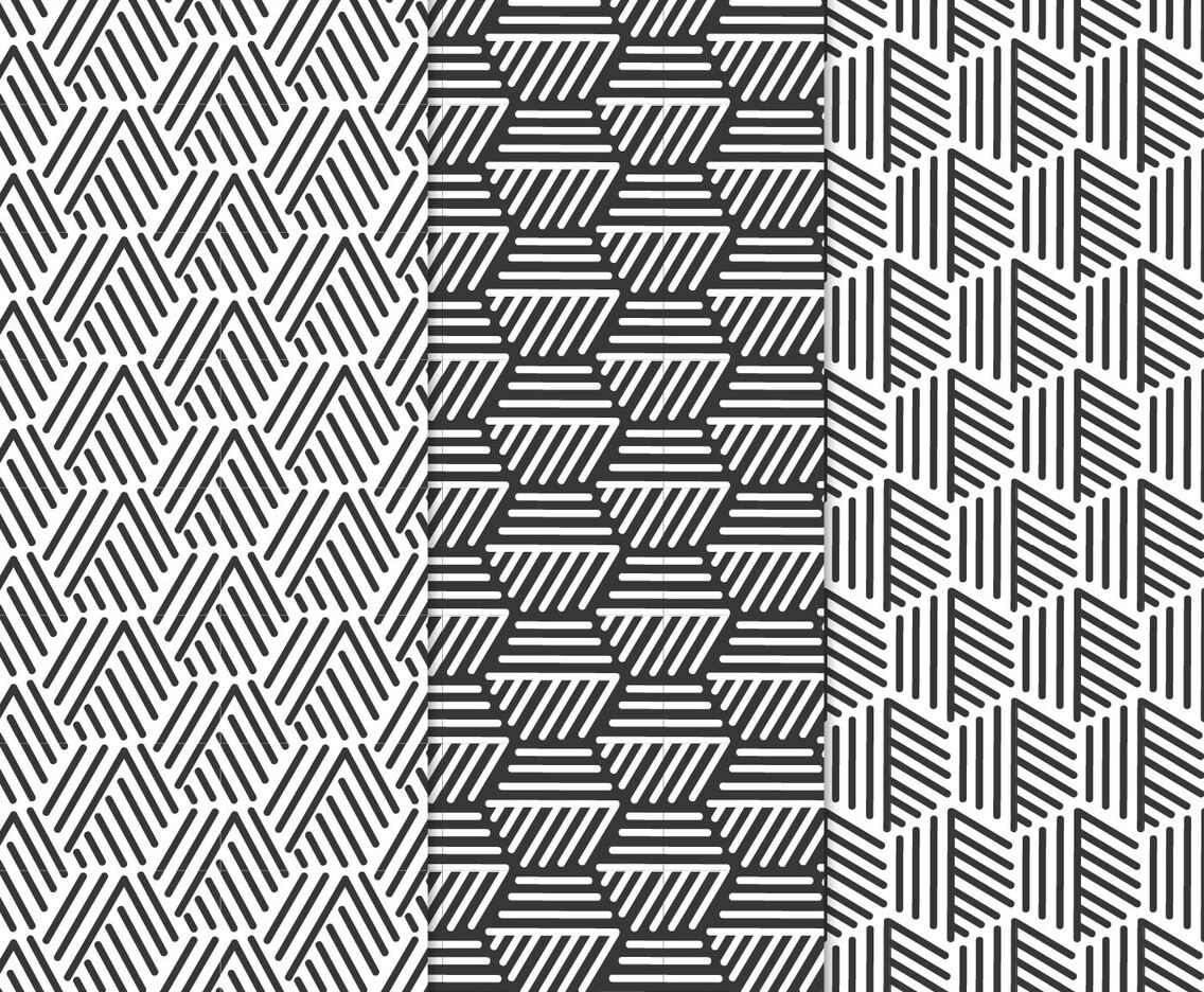 Vector Geometric Patterns Set