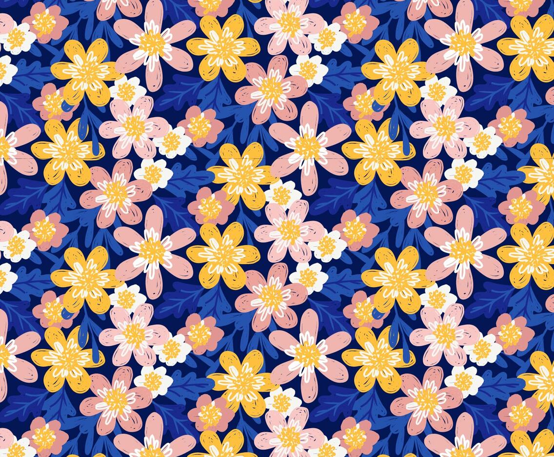 Vector Hand Draw Floral Pattern