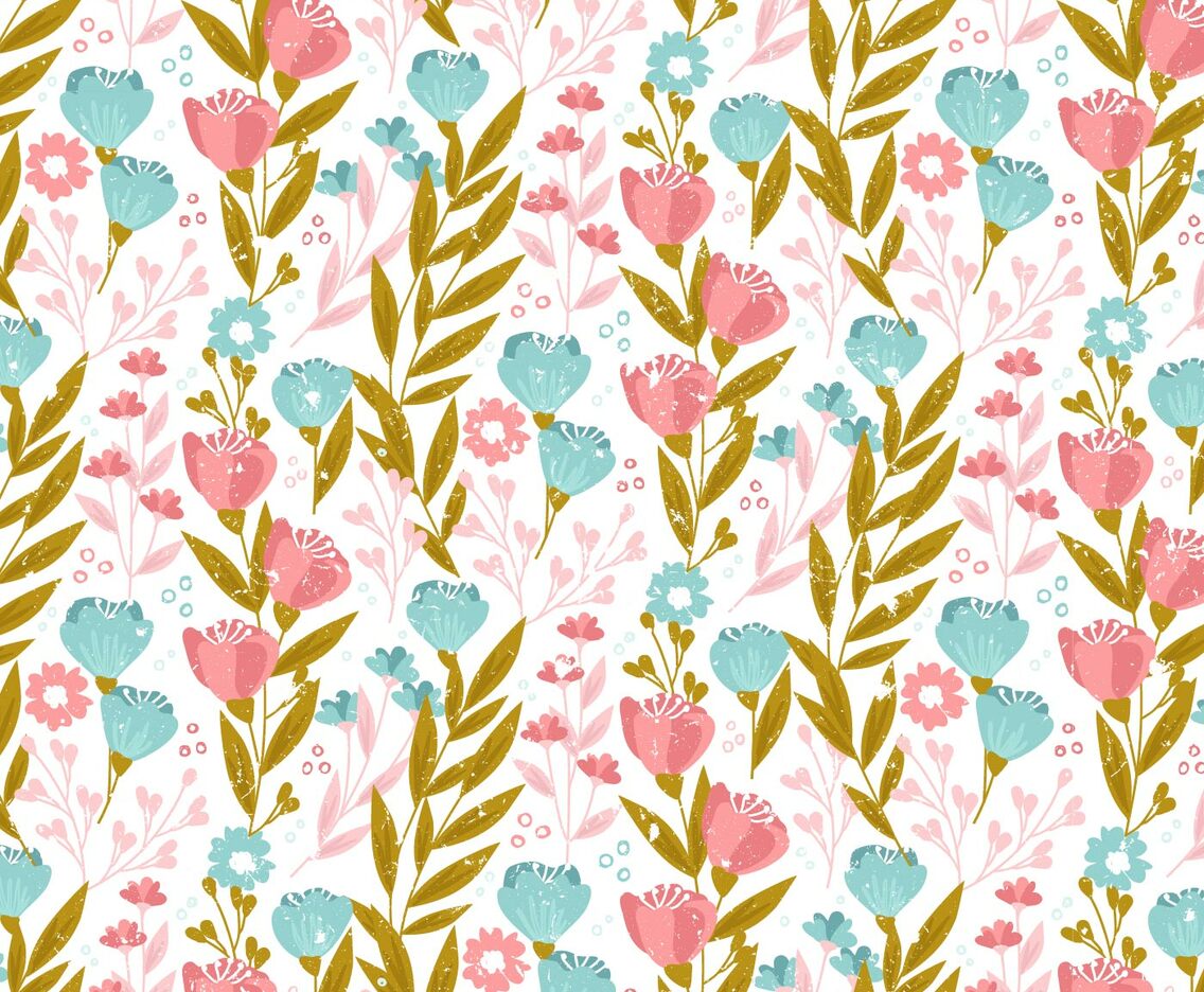 Vector Seamless Spring Pattern