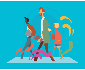 Cool Designer Team Vector