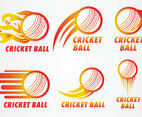 Cricket Ball Logo Vector Pack
