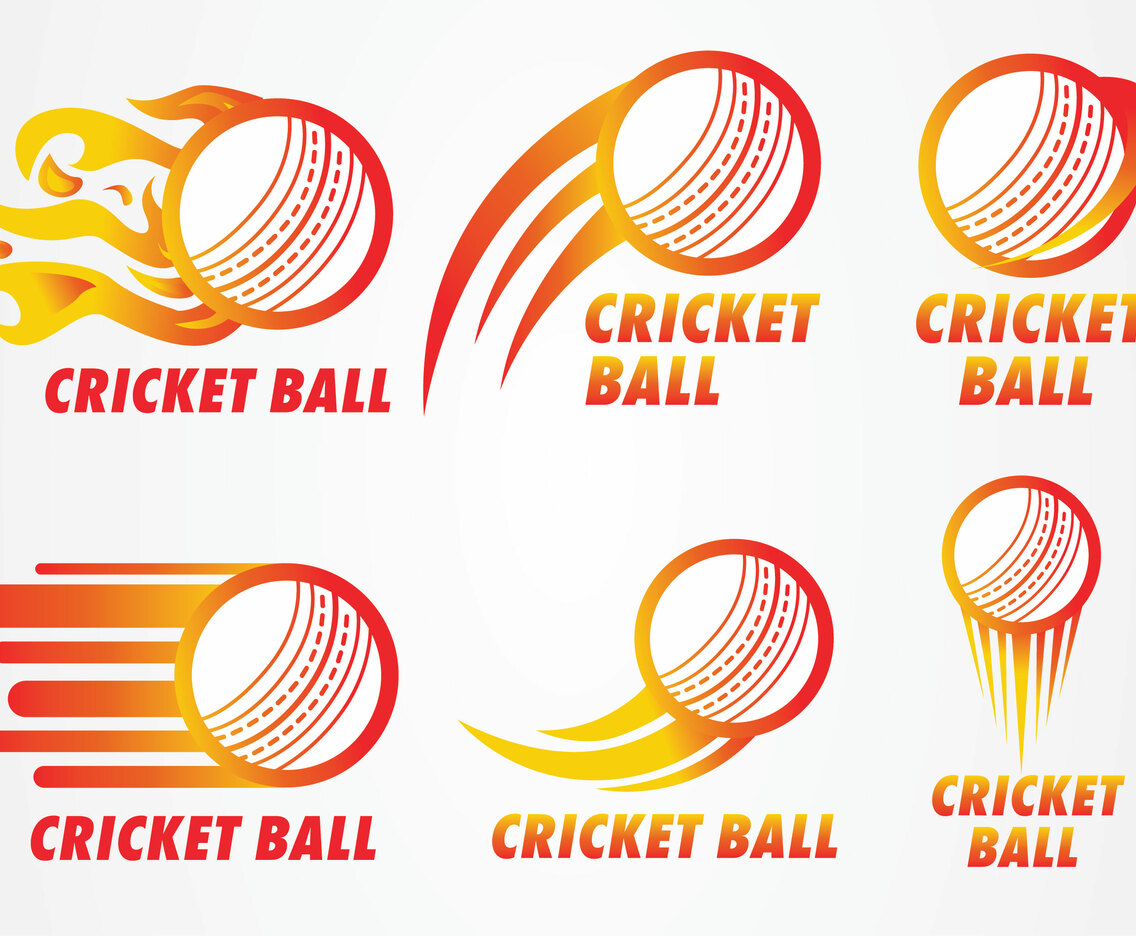 Cricket Ball Logo Vector Pack
