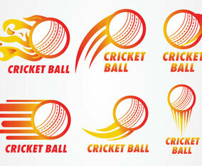 Cricket Ball Logo Vector Pack