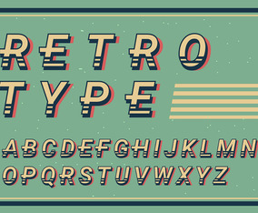 Retro Alphabet
