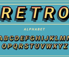 Retro Alphabet