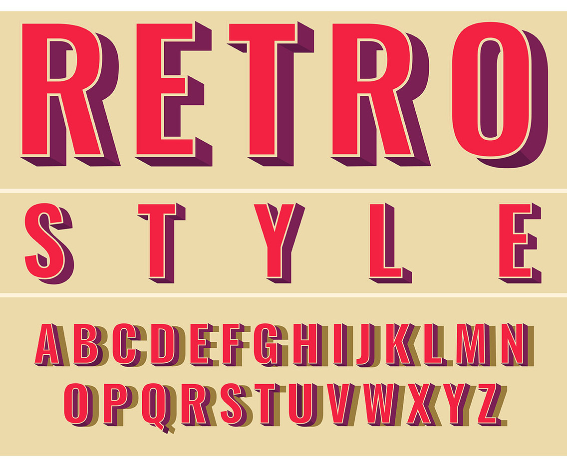 Retro Alphabet