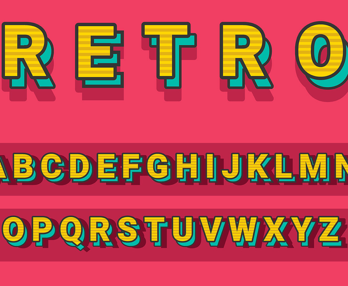 Retro Alphabet