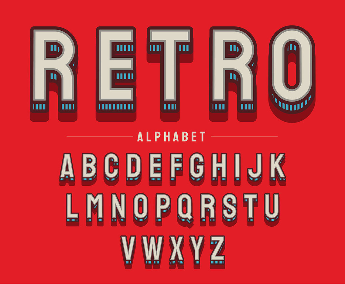 Retro Alphabet